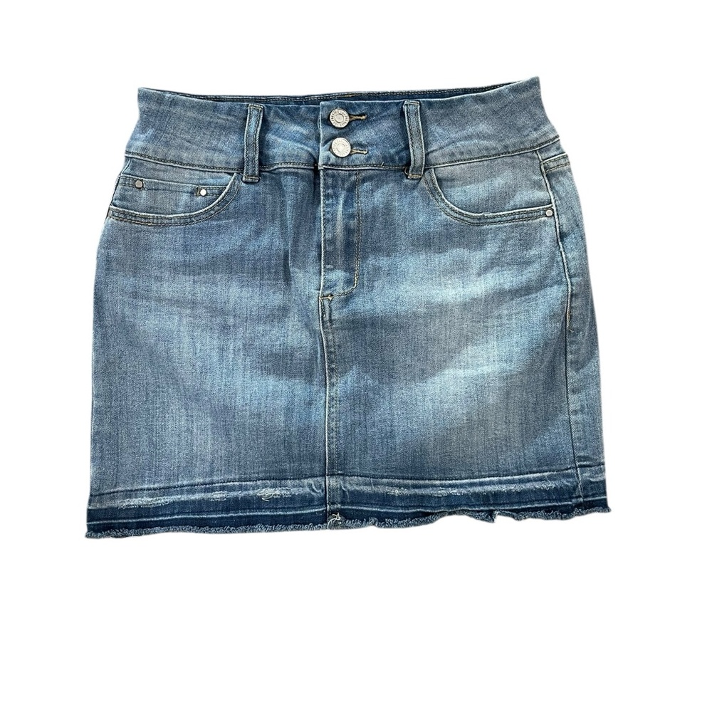 Design Lab Lord & Taylor Blue Denim Mini Skirt